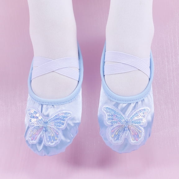 LvhaoGJOB Girls' Soft Flexible Sole Ballet Flats with Elegant Design and Flexible Flat Sole