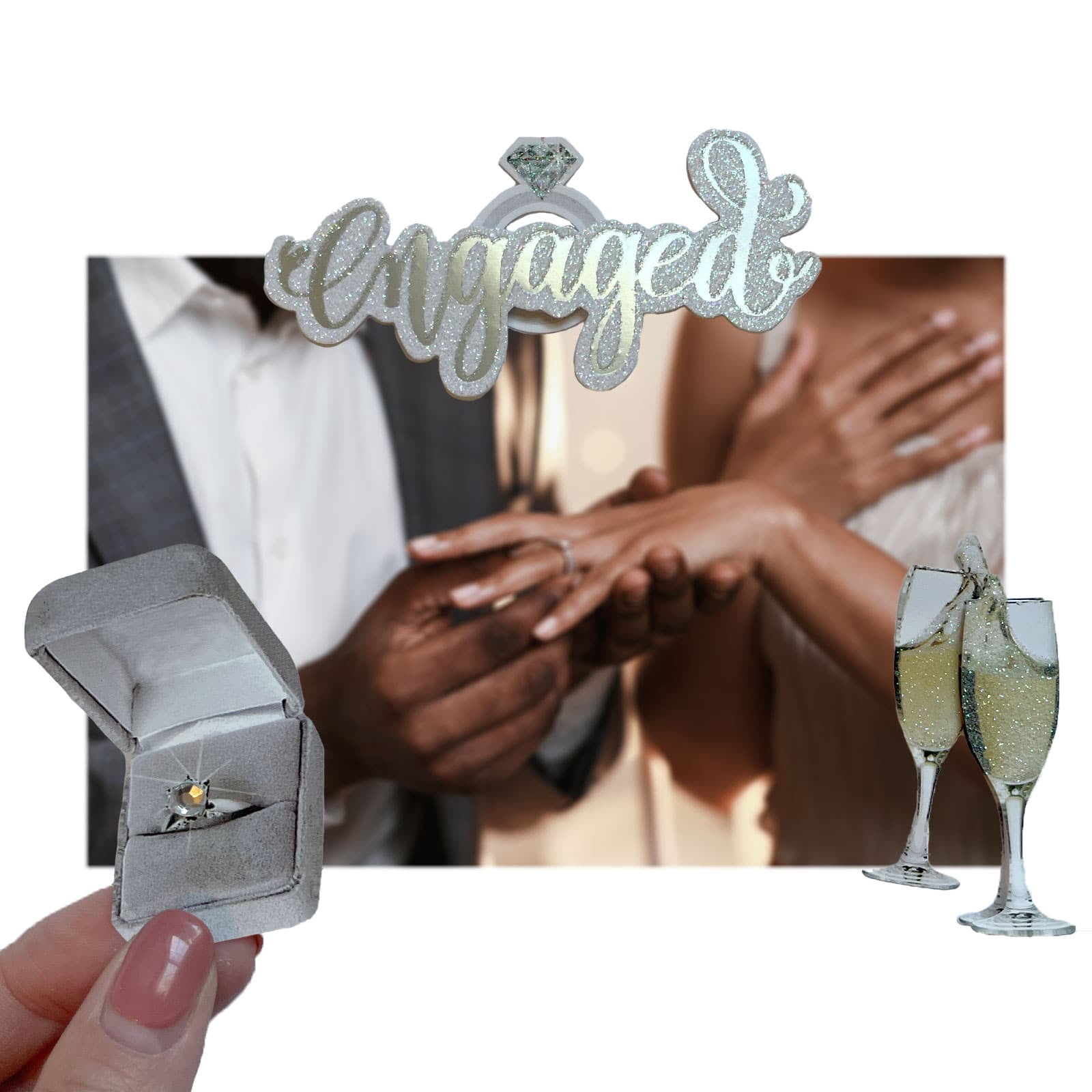 Recollections Engaged Stickers, 12 Pack