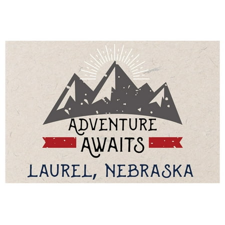 

Laurel Nebraska Souvenir 2x3 Inch Fridge Magnet Adventure Awaits Design