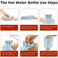 thumbnail image 3 of Soft Hot Water Bottle - Hot Water Bottle - Hot Water Bottle - Gray - 2L, 3 of 5