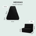 thumbnail image 3 of Sofá Cama Individual Sky Care 3 en 1 Color Negro, 3 of 8