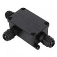 thumbnail image 2 of Compact Black PC Waterproof Junction Box with IP66 Rating, 3-6.5mm Cable Compatibility for Indoor and Outdoor Use, 2 of 7