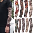thumbnail image 2 of Housse de Bras de Protection Solaire pour Sport de Plein Air, Course, Basketball, Manches de Bras de Tatouage, Manches de Bras à Fleurs 7, 2 of 6