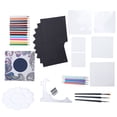 thumbnail image 2 of Plantillas huecas y bolsa de almacenamiento azul para regalos de artesanía creativos Kit de pintura de puntos de mandala DIY, 2 of 8