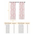 thumbnail image 6 of Pink Daisy Blackout Curtains for Bedroom, Spring Floral Elegant Pastoral Botanical Thermal Insulated Kitchen Drapes with Grommets, Light Blocking Window Treatment, 2 Panels 52" x 96", 6 of 7