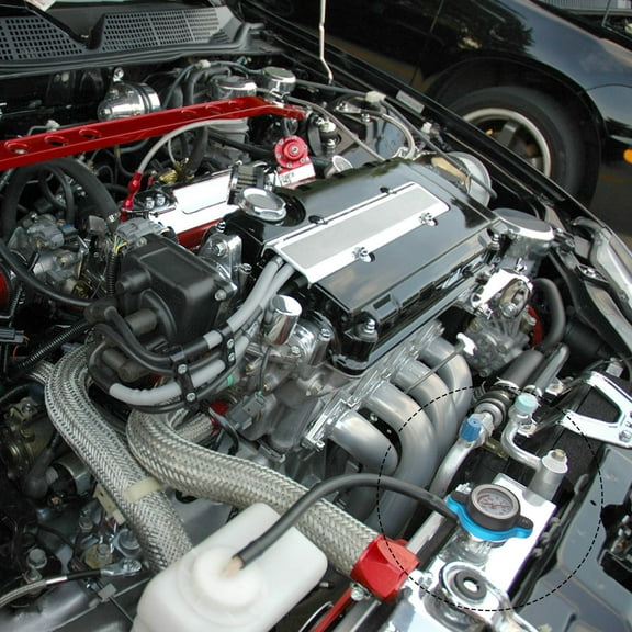 Beaupretty Car Water Tank Radiator Cover with Built in Temperature Gauge Assorted Color