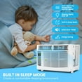 thumbnail image 7 of Window Air Conditioner 6000 Btu，Air Conditioner Window Unit Efficient Cools Up to 250 Square Feet，Window Ac Units with Remote, 3 Cooling & Fan Speeds, Window Install Kit，Window Unit Air Conditioner, 7 of 7