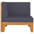 thumbnail image 3 of vidaXL 9 Piece Garden Lounge Set with Cushions Solid Acacia Wood, 3 of 5