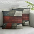 thumbnail image 3 of Shiartex  Abstract Spiral Throw Pillow Covers Retro Burgundy Red Gray Geometric Stripes Lines Cushion Covers for Teens Men Women Modern Simple Style Cushion Cases for Living Room Couch White, 3 of 5