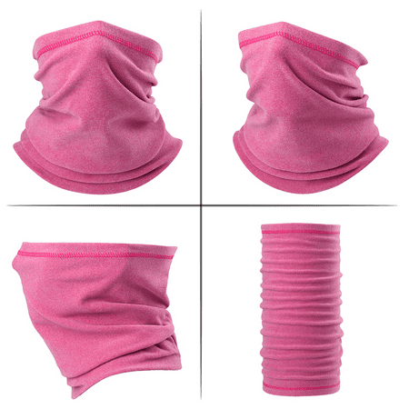Winter Fleece Neck Warmer Gaiter Windproof Ski Face Mask Cover for Men Women