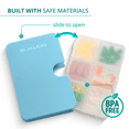 thumbnail image 6 of (4 pack) Sukuos Daily Use Slim Pill Organizer 1 Pack, Easy to Open 6 Compartments, Large Capacity Portable Travel Pill Box, Pill Dispenser, Medicine Container & Vitamin Holder, 6 of 9