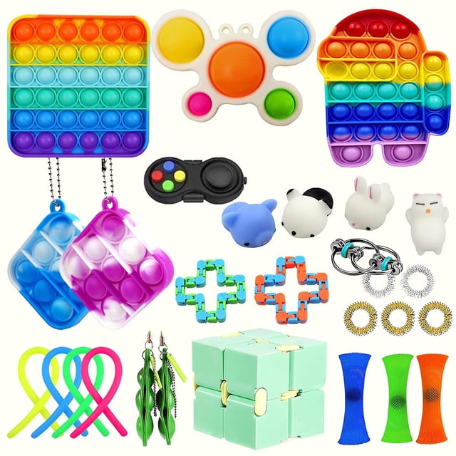 Juguete sensorial Push Bubble Fidget para aliviar el estrés del autismo