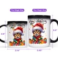 thumbnail image 4 of Merry Christmas Santa Abyssinian Scarf Twinkling Lights Xmas Holiday Heat Color Changing Mug Cat Lover Kitten Owner Gifts Magic Coffee Mug - 00022, 4 of 4