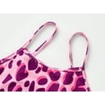 thumbnail image 3 of Serdomi Stylish Purple Leopard Cut Out One Piece Bathing Suit Swimsuit for Teen Girls Size 16, 3 of 7