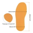 thumbnail image 2 of Uxcell 1Pair Shoe Bottom Full Sole Replacement 3.7mm Thickness Rubber Repair NonSlip for Flat Shoe, Yellow, 2 of 5