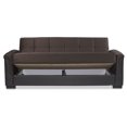 thumbnail image 6 of Ottomanson Origins Pro Sofa Bed with Storage 74", Brown Microfiber, 6 of 10