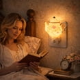thumbnail image 4 of Night Lights Plug into Wall - Vintage Floral Teacup Wall Lamp with Warm Glow, Cup-Shaped Farmhouse Decor for Bedroom, Bathroom, Hallway | Rustic Indoor Wall Sconce Lighting Fixture, 4 of 7