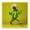 Dancing Dog Green, variant on Stupell Industries Eclectic Dancing Dog in Green White Framed Giclee Art, 12 x 12, by Roozbeh
