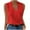 Red, variant on Pincandy Cotton Linen Shirts for Women Sleeveless Collared Tops Oversized Button Up Blouses Work Shirts Casual Summer Tshirt