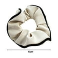 thumbnail image 6 of Eoperou Korean Style Women Elastic Hair Tie Pleated Large Milk Coffee Girl Hair Scrunchie Ponytail Holder Rubber Band Hair Accessories, 6 of 8