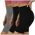 thumbnail image 2 of WILLBEST Pantalones de Yoga de Cintura Alta Para Mujer, 3 Piezas, Pantalones Cortos Deportivos Para Correr, Mallas Elásticas Cómodas Para Entrenamiento Al Aire Libre Extra Grande, 2 of 5