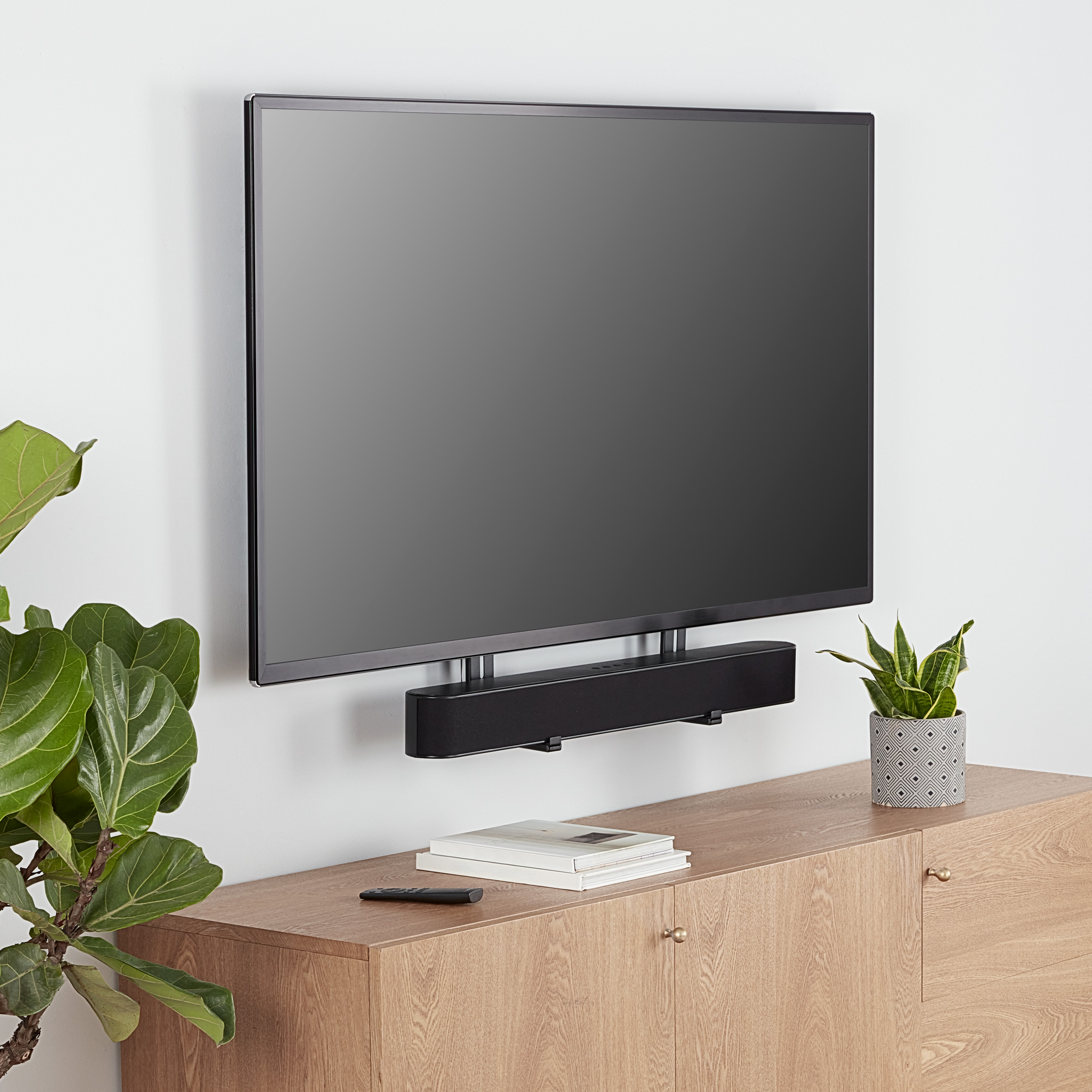 onn. Tilting TV Wall Mount for 50” – 86” TVs and Soundbar Mount Bundle - image 3 of 7