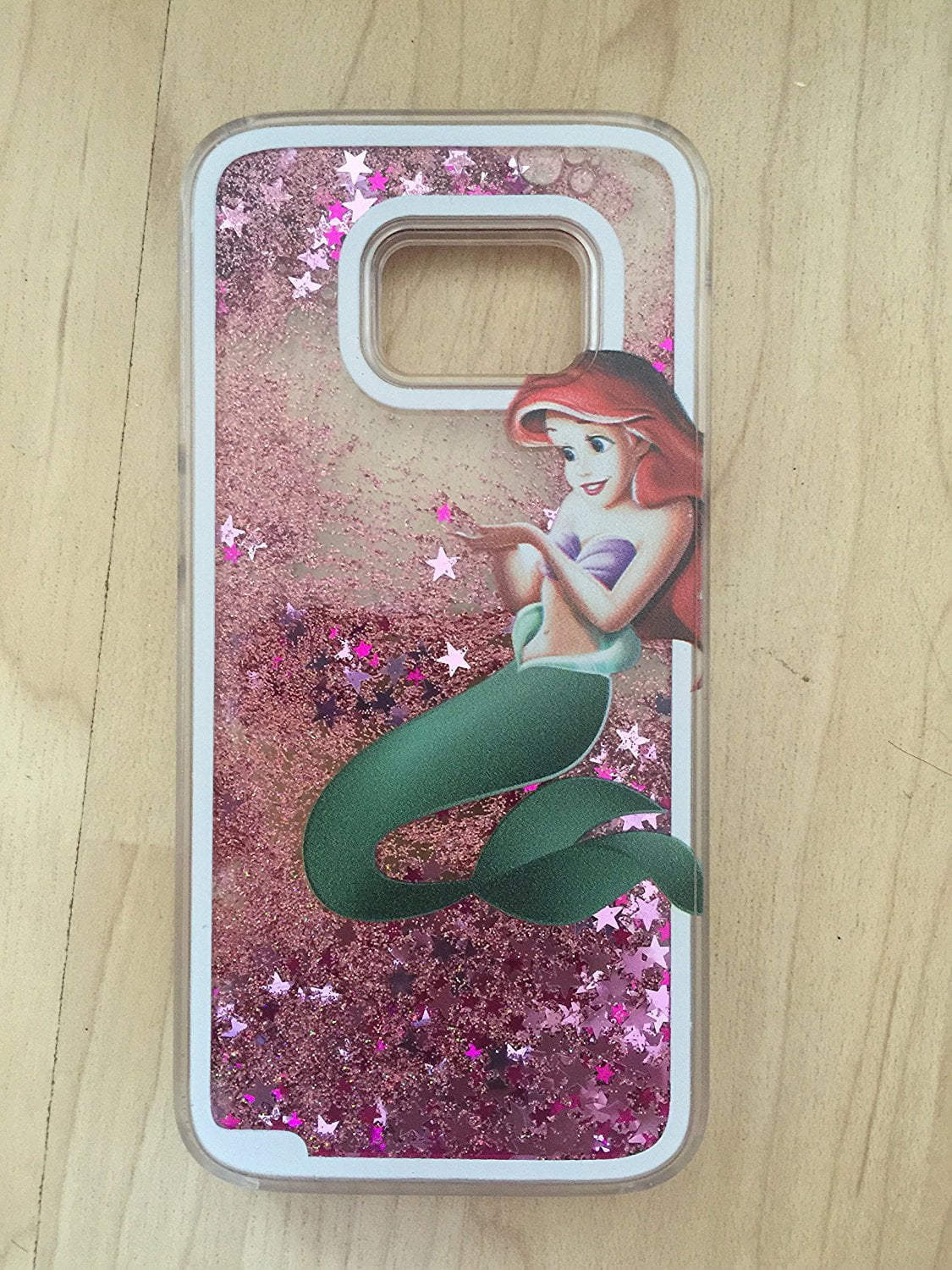 Princess Ariel The Little Mermaid Sparkle Glitter Quicksand Case For Samsung Galaxy Note 5 Ship