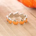 thumbnail image 3 of Rings Bradem Simple Temperament Silver Ring Female Fashion Personality Ring Ring Hand Jewelry Simple Ladies, Lady Ring , Orange 1X Ring, One Size, 3 of 3