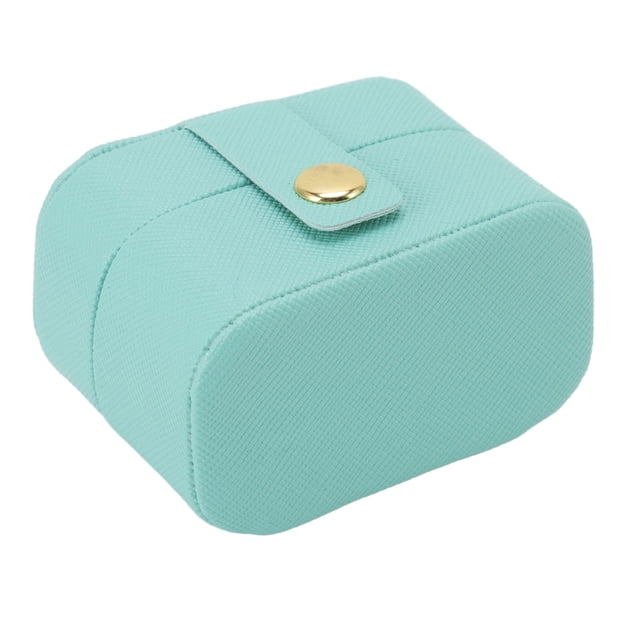 Joyero Pequeño de Viaje, Organizador de Cuero Pu para Pendientes, Almacenamiento de Anillos, Estuche para Pendientes, Joyero Pequeño