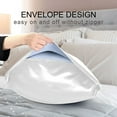 thumbnail image 4 of Yayeee Pillowcase Standard Size Set of 2 Satin Wrinkle Resistant Pillow Case, White Chubby Cat, 4 of 7