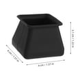 thumbnail image 2 of MLINS  16 Pcs Chair Leg Protective Cover Appliance Area Rugs Indoor by Mat Office Black, 2 of 8