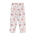 thumbnail image 3 of Lsque Swan And Flowers Print Women's Pajama Pants, Lounge Pant - Comfortable Home Wear,Elastic Waistband, Stylish Design-Medium, 3 of 9