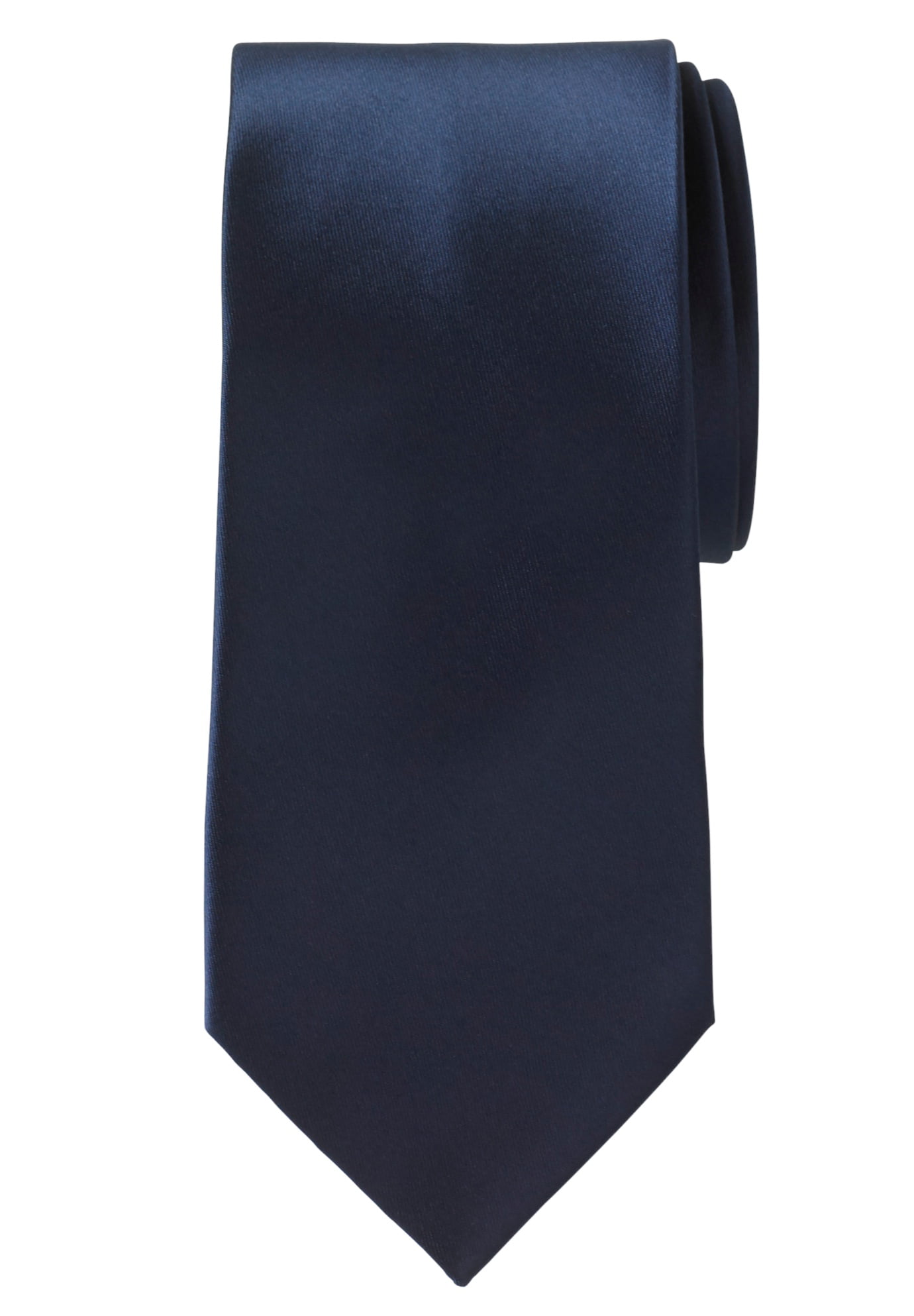 Men’s Extra Long Necktie & Hankie Satin Set Big & Tall Plus Size Solid Colors 