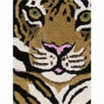 thumbnail image 2 of Pasargad Home Forest Tiger Print 2' x 3' Hand-Tufted Wool Brown/Natural Rug - All Ages, Indoors, 2 of 4