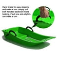 thumbnail image 6 of AGPTEK 25/31 inches Winter Durable Plastic Snow Sled Boat Shape Snow Sledge Outdoor Pulling Snow Board Snow Seats for Kids，Green, 6 of 8