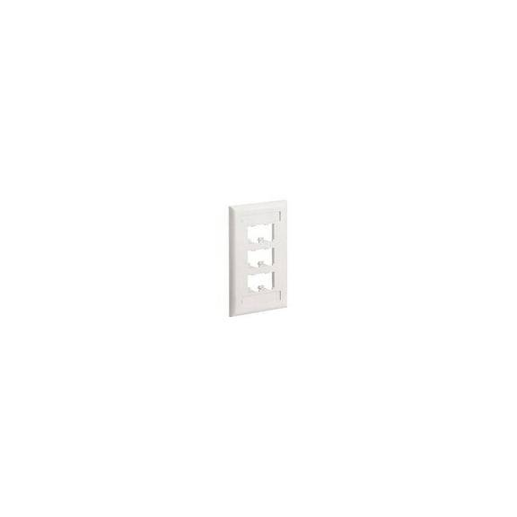 Panduit CFPL6WHY 1-Gang 6-Port Faceplate, White