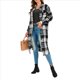 thumbnail image 3 of Chaqueta de Franela A Cuadros de Larga para Mujer, de Otoño, con Botones, Estilo Camisa Larga, de Gran Tamaño. Negro XL, 3 of 9