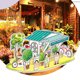 thumbnail image 5 of Gwong Juguete Castle House Jigsaw auto ensamblaje Papel educativo 3D Creativo Building Blocks Puzzle para niños Gwong 30012083, 5 of 6
