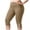 Khaki, variant on Tqcoqu Womens Plus Size Capri Pants,Stretch Knee Length Leggings,Elastic Waist Casual Summer Ladies Pull On Capris,Army Green Women's L-XXXXXL