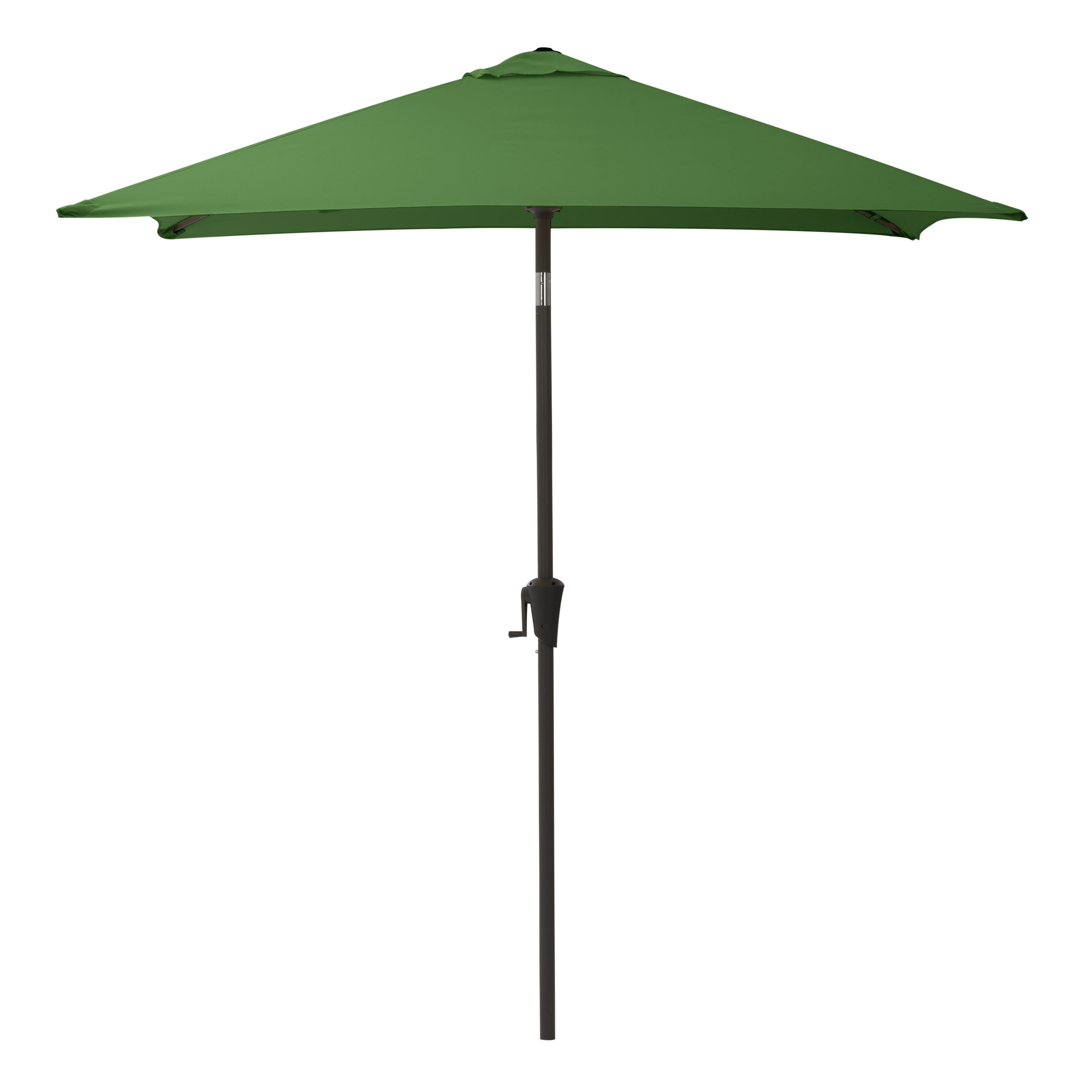 Parasol de marché carré inclinable CorLiving 1,98 m x 1,98 m avec structure en acier et toile résistante, vert forêt