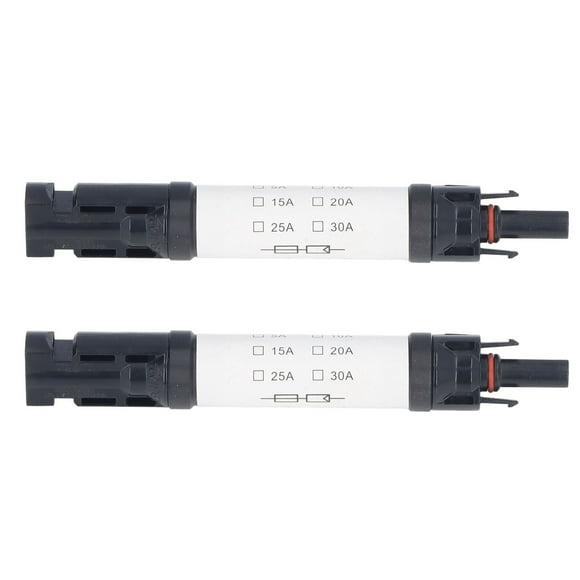 Solar Panel PV Connector,2Sets Solar PV Connectors Solar PV Connectors Set Solar Builtin Fuse Connector Built for the Future