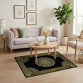 thumbnail image 3 of ODIKA Glam Key Border Sparkle Sunburst Round Symmetrical Shimmer Greek Flowing Dynamic Non-Slip Chair-Friendly for Home Office, Gaming Room, Under Desk, 3 of 7
