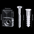 thumbnail image 1 of 44 Sets of Mirror Holder Clips Kit Plastic Mirror Clip Mirror Holder Clips Glass Retainer Clips Kit, 1 of 5