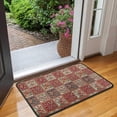 thumbnail image 2 of Red Boho Ethnic Floral Patchwork Pattern Door Rugs,Washable Non Slip Door Mats Indoor,Decorative Door Mats,Entry Mat Indoor for Entrance,Bedroom,Kitchen,Bathroom,30"x17", 2 of 6