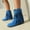 Blue, variant on Fringe Boots for Women Chunky Block Heel Wide Calf Ankle Booties Closed Toe V-Cut Short Boots with Tassels Dressy Trendy Comfortable Pink 5.5(36)