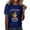 Blue, variant on WeikingpSummer Tops For Women Womens Tshirts Graphic Womens Fashion Workout T Shirts Athletic Plus Size Tops Summer Trendy Clothes Short Sleeve Spring Tee Shirts for Teens Girls Beige L Clearance!