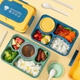thumbnail image 3 of Eoperou Lunch Bento Box: Leakproof Sauce Box Multi-Compartment Meal Prep Containers, 3 of 8
