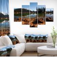thumbnail image 1 of Beau Lac Clair avec Arbres de Pin - Impression sur Toile Paysage Extra Large, 1 of 3