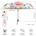 thumbnail image 3 of FORMRS Travel Umbrella Folding Auto Open Close Windproof Rain UV Protection, Cute Easter Eggs, 3 of 8
