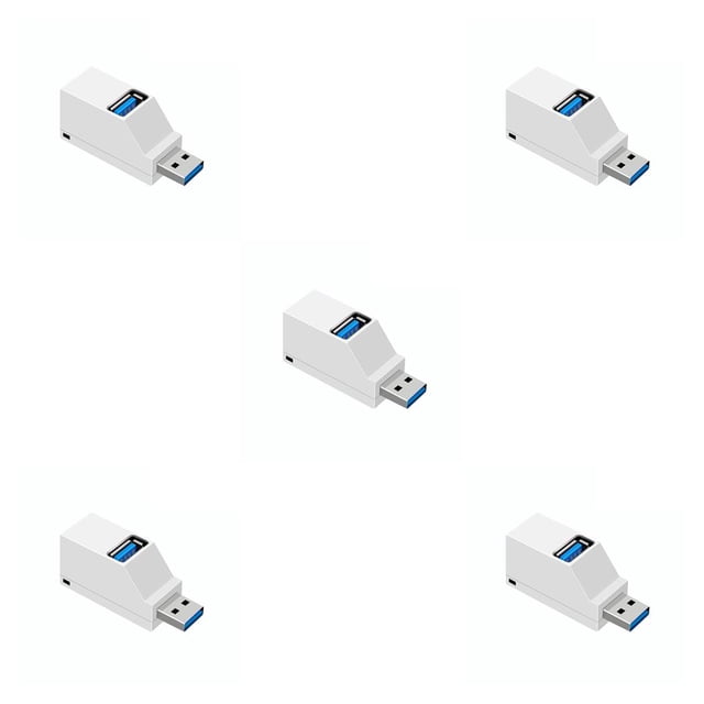 Hub USB Methold Mini 3 puertos 2.0/3.0 para Laptop PC
